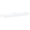 Bookshelf Boards 8 pcs White 39.4"x11.8"x0.6" Engineered Wood