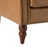 Harald Vegan Leather Armchair-CAMEL