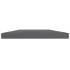 Bookshelf Boards 4 pcs High Gloss Gray 15.7"x7.9"x0.6" Engineered Wood