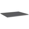 Bookshelf Boards 4 pcs High Gloss Gray 23.6"x19.7"x0.6" Engineered Wood