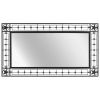 Garden Wall Mirror Rectangular 23.6"x43.3" Black