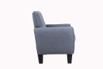 Alyssa Dark Gray Linen Accent Armchair
