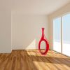 Trombone Vase, Red, Large
