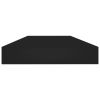 Bookshelf Boards 8 pcs Black 31.5"x3.9"x0.6" Engineered Wood
