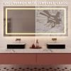 40 in. W x 44 in. Customized H LED Rectangular Frameless Anti-Fog Bathroom Mirror Front & Backlit