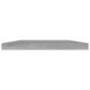 Bookshelf Boards 4 pcs Concrete Gray 15.7"x7.9"x0.6" Engineered Wood