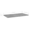Bookshelf Boards 4 pcs Concrete Gray 15.7"x7.9"x0.6" Engineered Wood