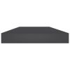 Bookshelf Boards 8 pcs Gray 15.7"x3.9"x0.6" Engineered Wood