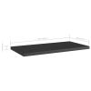 Bookshelf Boards 4 pcs High Gloss Black 15.7"x7.9"x0.6" Engineered Wood