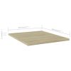 Bookshelf Boards 4 pcs Sonoma Oak 15.7"x19.7"x0.6" Engineered Wood