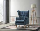 ACME Adonis Accent Chair, Azure Blue Velvet 59518