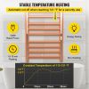 VEVOR Heated Towel Rack, 10 Bars Design, Mirror Polished Stainless Steel Electric Towel Warmer with Built-in Timer, Wall-Mounted for Bathroom, Plug-in
