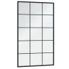 Wall Mirror Black 39.4"x23.6" Metal