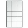 Wall Mirror Black 39.4"x23.6" Metal