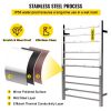 VEVOR Heated Towel Rack, 10 Bars Design, Mirror Polished Stainless Steel Electric Towel Warmer with Built-in Timer, Wall-Mounted for Bathroom, Plug-in