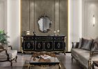 ACME Betria Mirror, Gold & Black Finish AC01893