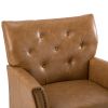Harald Vegan Leather Armchair-CAMEL