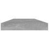 Bookshelf Boards 4 pcs Concrete Gray 15.7"x3.9"x0.6" Engineered Wood