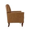 Harald Vegan Leather Armchair-CAMEL