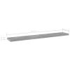 Bookshelf Boards 8 pcs Concrete Gray 23.6"x3.9"x0.6" Engineered Wood