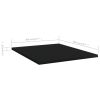 Bookshelf Boards 4 pcs Black 15.7"x19.7"x0.6" Engineered Wood