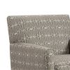 32 Inch Contemporary Accent Arm Chair, Geometric Fabric Pattern, Gray