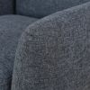 Black Grey Linen Living Room Sofa Set