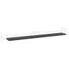 Bookshelf Boards 8 pcs Gray 31.5"x3.9"x0.6" Engineered Wood