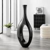 Trombone Vase, Black, Large