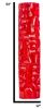 Textured Honeycomb Vase, Red - Size 53" x 12" x 12"