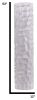 Textured Honeycomb Vase, White - Size 53" x 12" x 12"