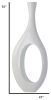 Trombone Vase, White, Large