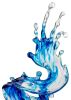Braker Wave Resin Sculpture - Tabletop Decor, Blue - Size 21" x 15" x 5"