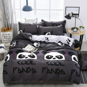 Bedding Four-piece Set Bed Sheet Quilt Cover (Option: Panda Beibei-150x200 Three Set)