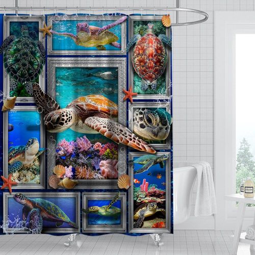 Digital Print-free Bathroom Curtain
