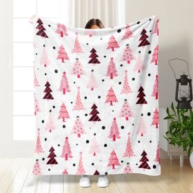 Christmas Thickening Print Flannel Blanket (Option: Style16-70x100cm)