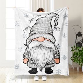 Christmas Thickening Print Flannel Blanket (Option: Style10-70x100cm)