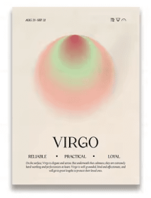 Retro 12 Zodiac Posters Canvas Wall Art Pictures Home Decor (Option: 13x18cm-No.10)