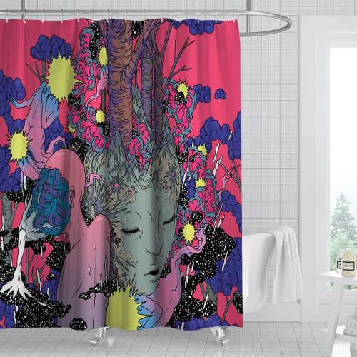 Digital Print-free Bathroom Curtain