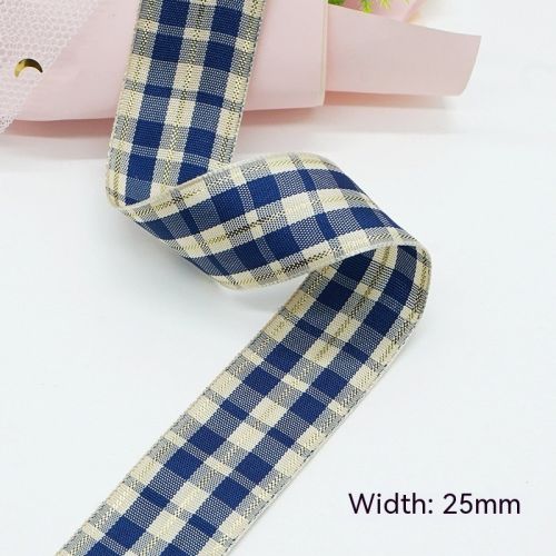 Solid Color Scottish Plaid Ribbon Hand-made DIY Clothing Ornament Bouquet Gift Packaging