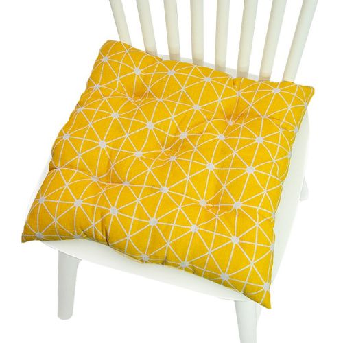 Printed Polyester Linen Cotton And Linen Five-circle Chair Cushion Bay Window Round
