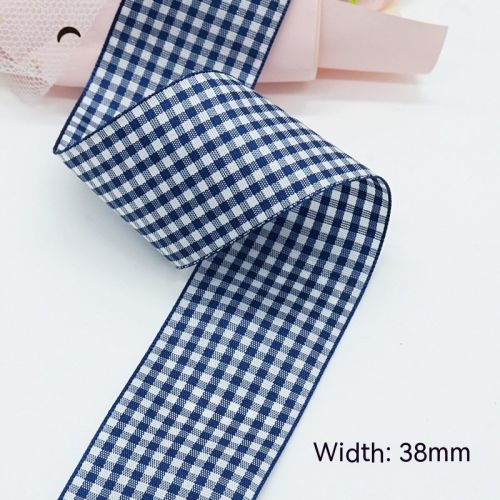 Solid Color Scottish Plaid Ribbon Hand-made DIY Clothing Ornament Bouquet Gift Packaging