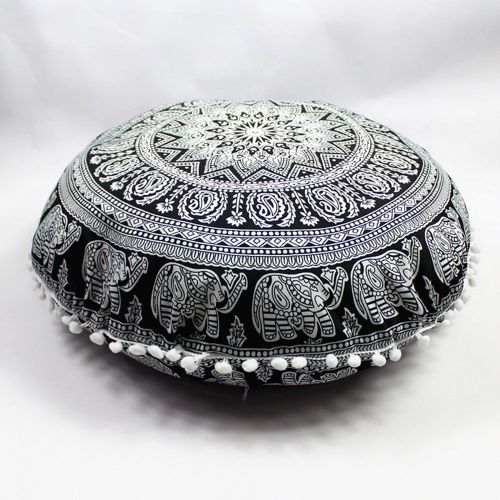 Flower Round Seat Cover Furniture Cushion Case