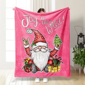 Christmas Thickening Print Flannel Blanket (Option: Style13-70x100cm)