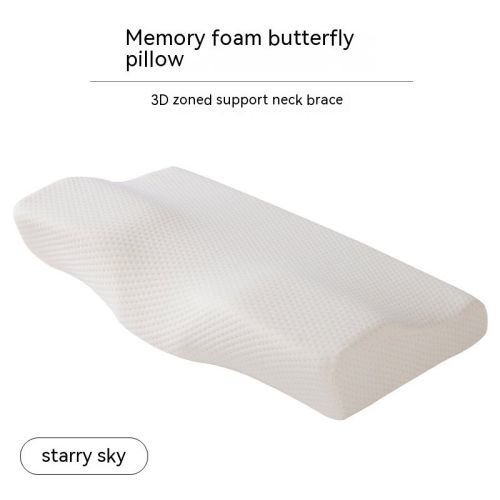 Memory Cotton Slow Rebound Butterfly Shaped Pillow Cervical Health Care