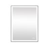 Rectangular Single Aluminum Framed Anti-Fog LED Light Wall Bathroom Vanity Mirror