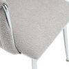 COOLMORE Leisure Dining Chairs Accent Chair Velvet Accent Lounge Chair With Metal Feet 2PC/SET
