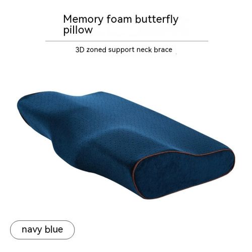Memory Cotton Slow Rebound Butterfly Shaped Pillow Cervical Health Care