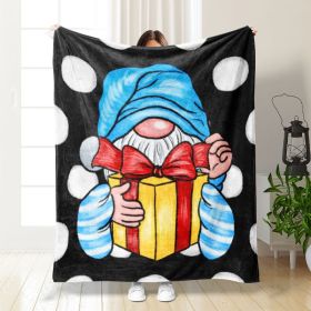 Christmas Thickening Print Flannel Blanket (Option: Style03-130x150cm)