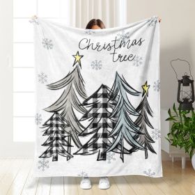 Christmas Thickening Print Flannel Blanket (Option: Style02-150x200cm)